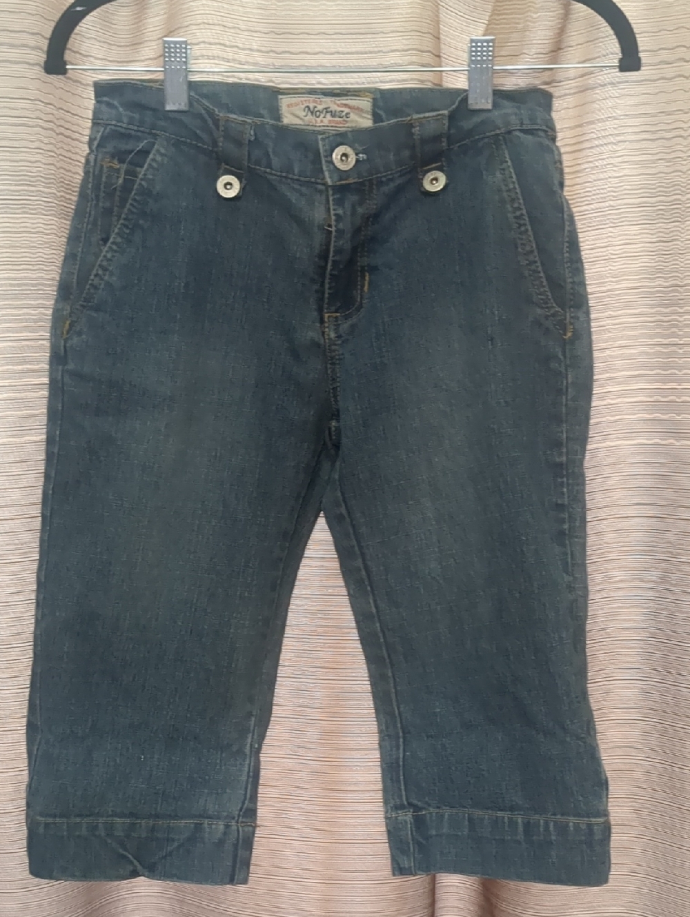 No Fuze Women's Dark Blue Denim Jean Shorts